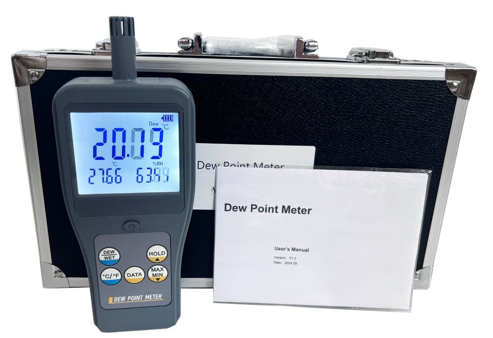 Digital Dew Point Meters With Data Storage Function 99 Groups LCD Display