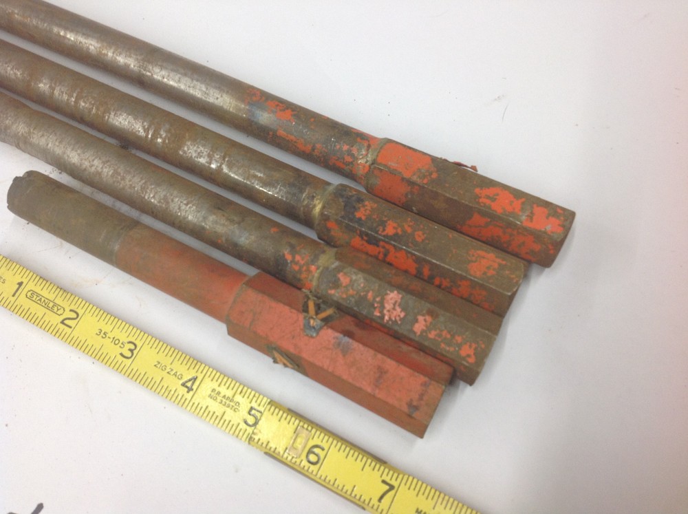 (4) 3/4" x 11 Thread Concrete Masonry CARBIDE Core Drill Bit USED