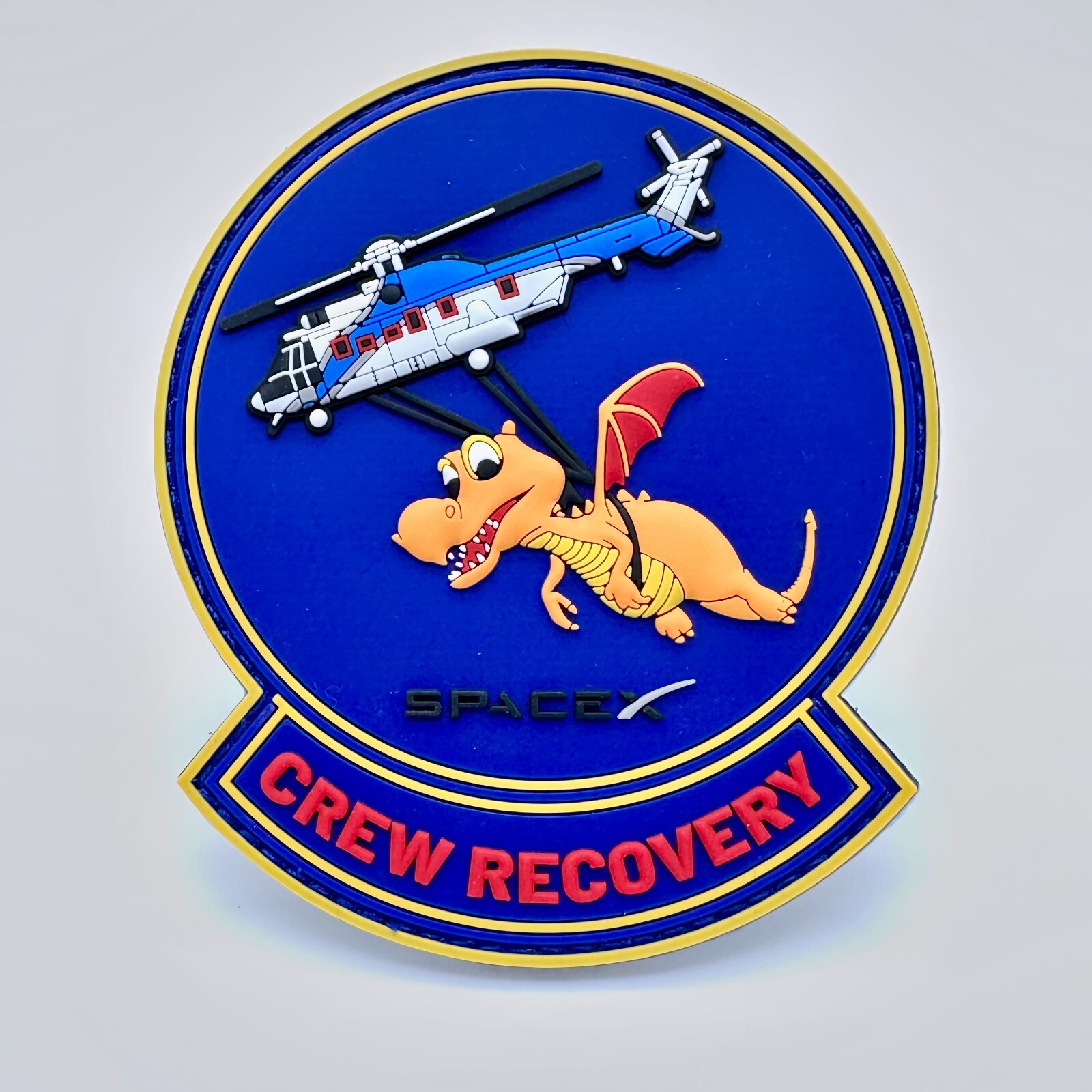 SpaceX Dragon Crew Recovery Patch - PVC - Hook&Loop