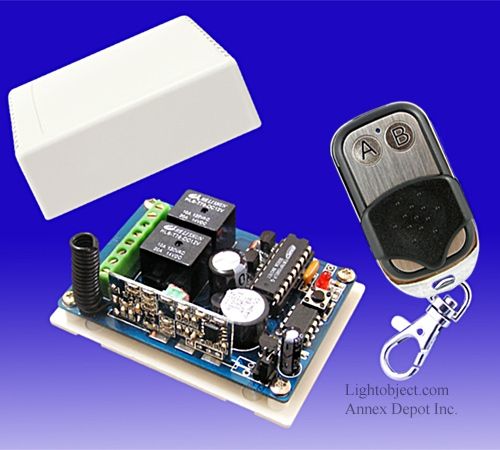 2CH RF Wireless Remote Control Momentary/Toggle/Latch M