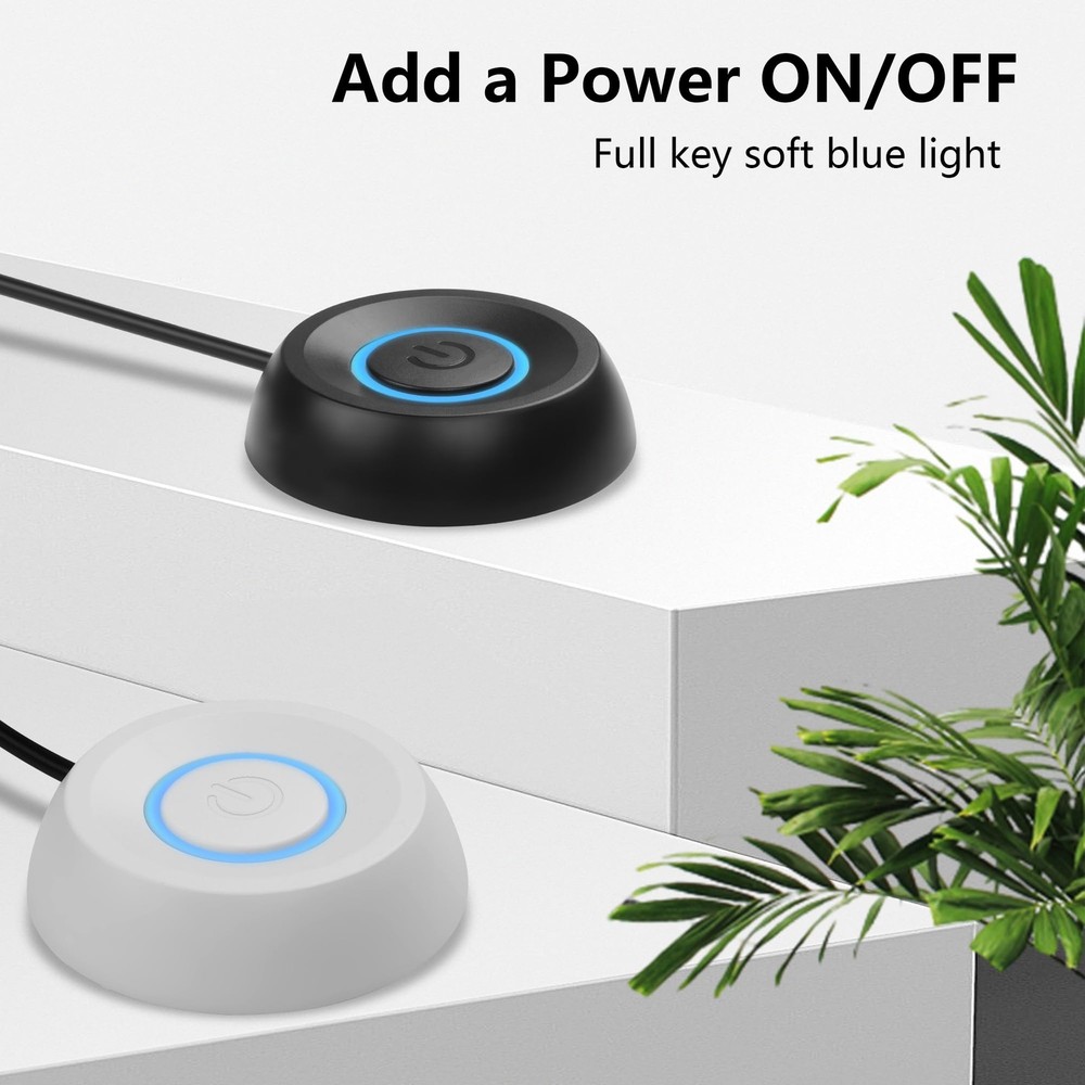 SinLoon PC Power Switch - Desktop Computer External Remote Start White