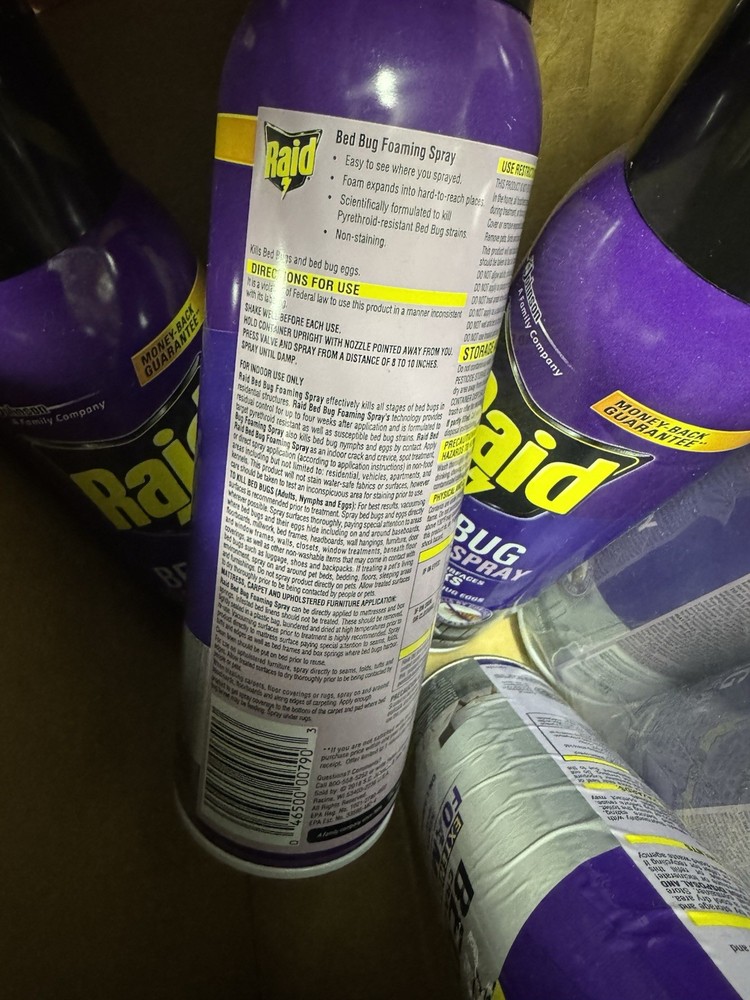 (3) Raid Bed Bug Foaming Spray 16.5 oz. COMBINESHIP