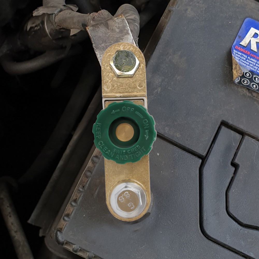 2X Battery Link Terminal Quick Cut-off Disconnect Kill Shut Switch Side Post