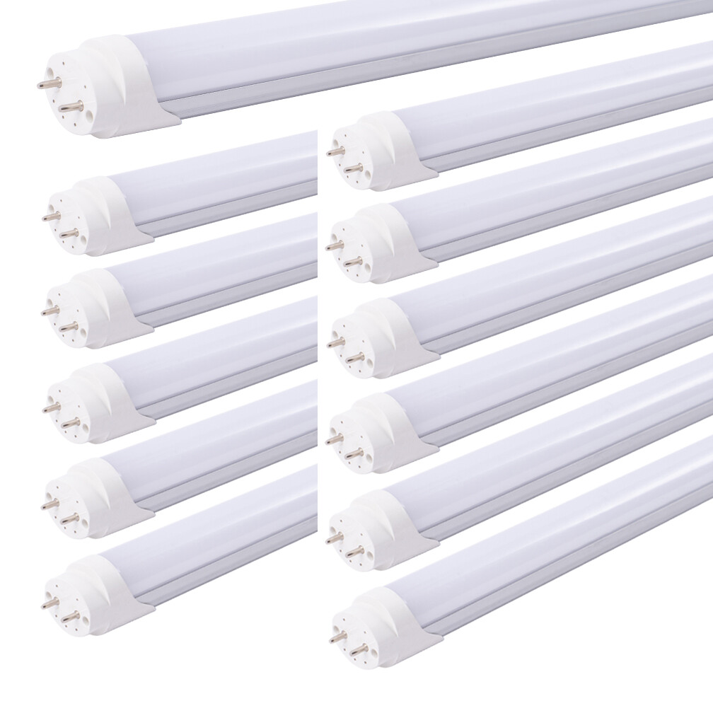 LED Tube G13 4FT 4 Foot T8 Tube Light Bulbs 24W 6000K Clear or Milky Lens