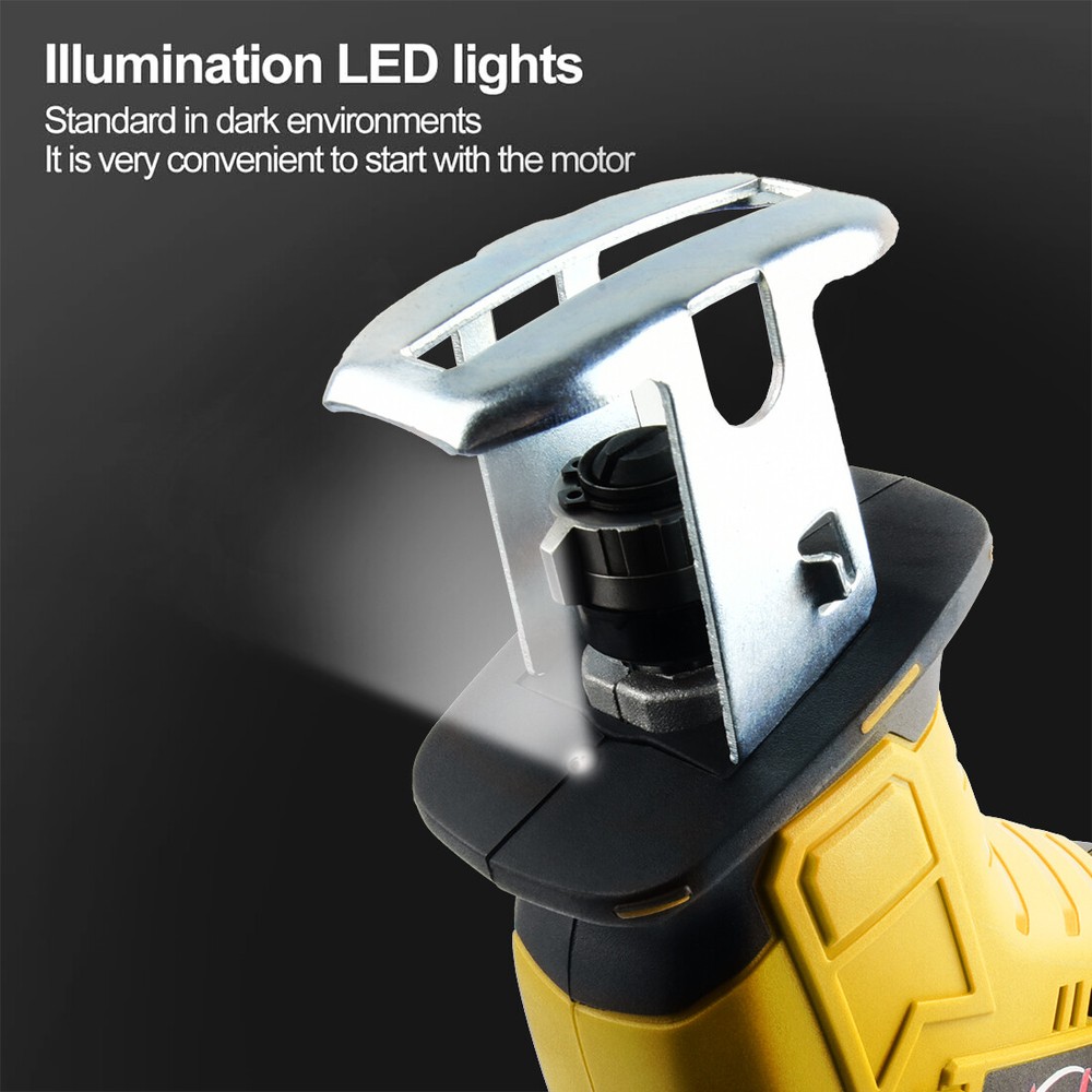 Brushless Cordless Reciprocating Saw for Dewalt 20V Max Variable Speed Tool Only