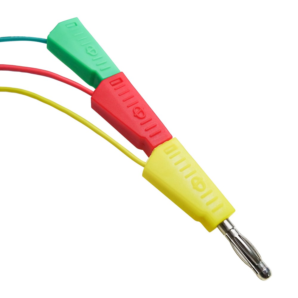 Peakelect Stackable Banana Plug to Breadboard Jumper Wire Soft Flexible Silicone