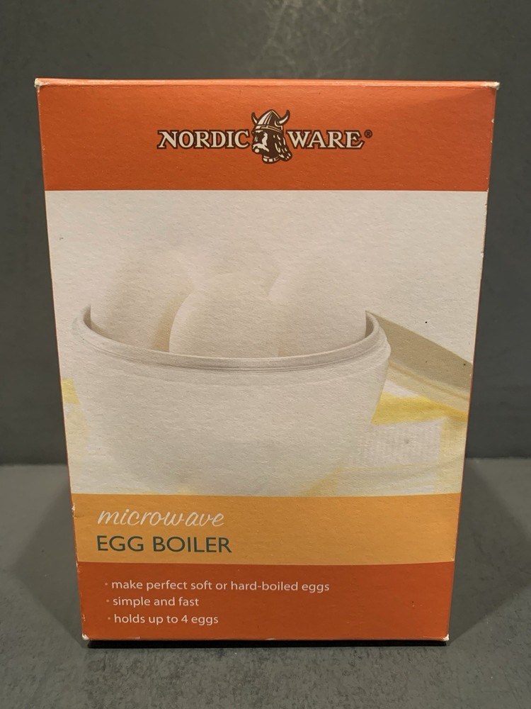 NORDIC WARE Microwave Egg Boiler Makes 4 Perfect Eggs
