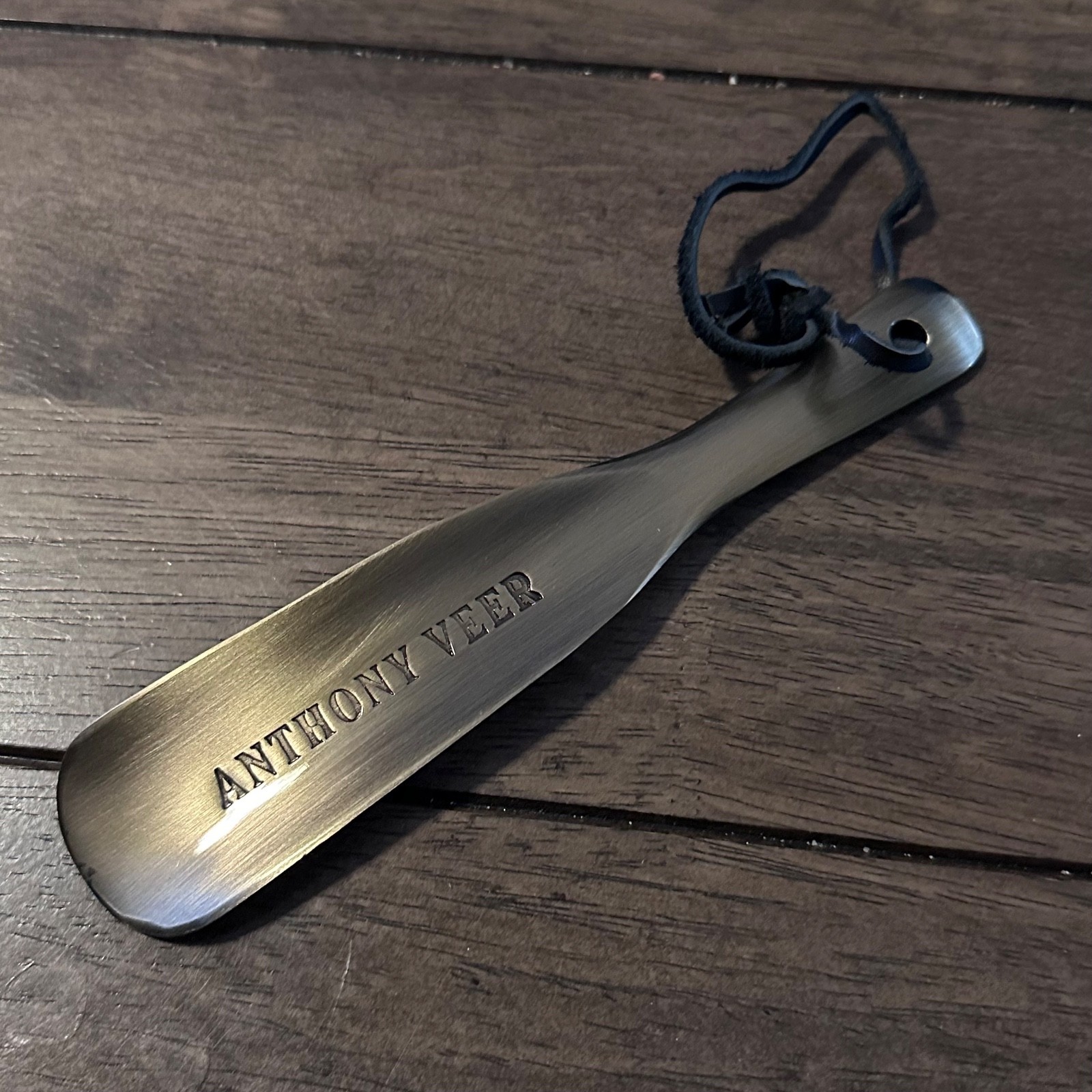 NIB Anthony Veer Gold Tone Brass Metal Shoe Horn 6.5"