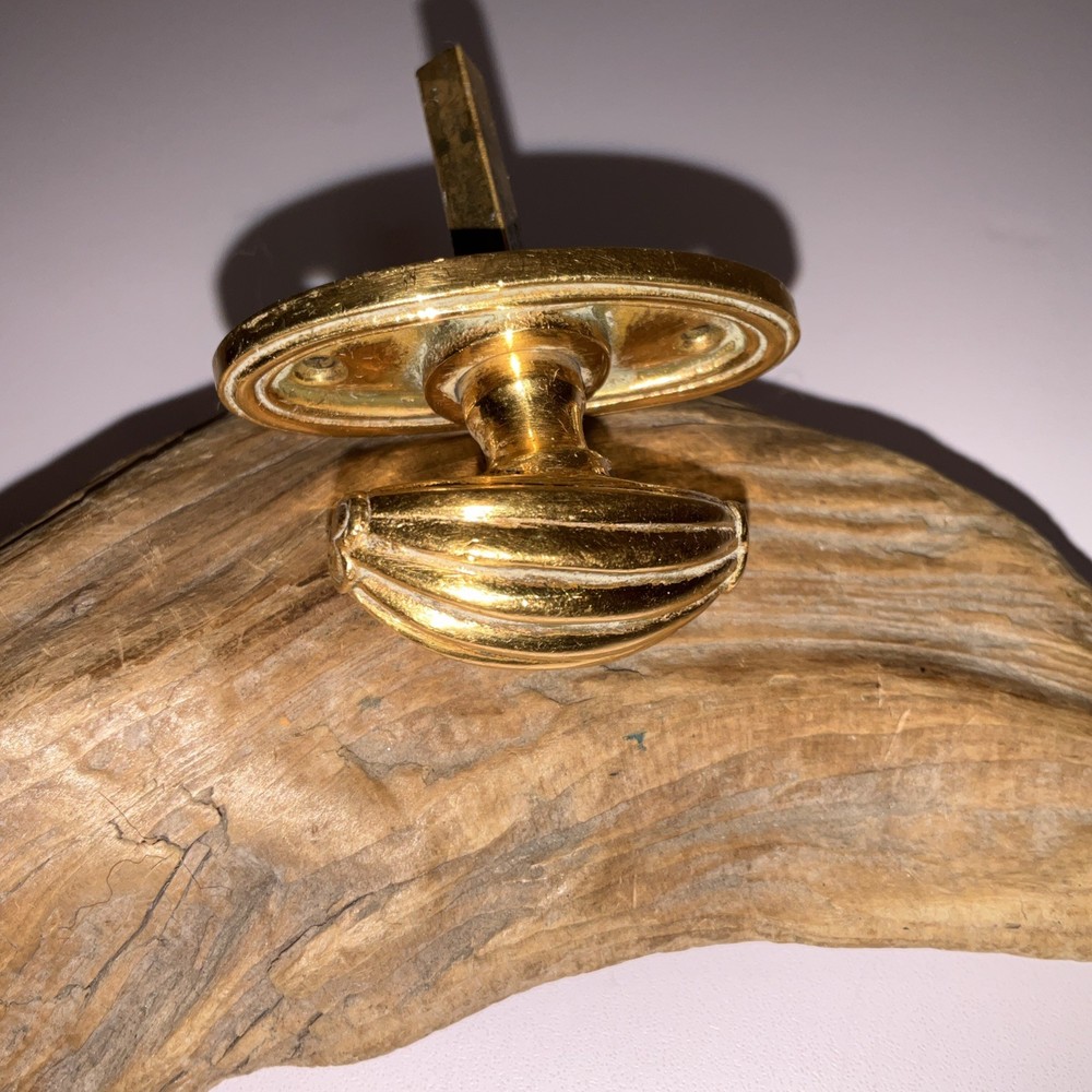 Vintage Solid Brass Interior Door Knob – Small 2” Size – Single Knob Only