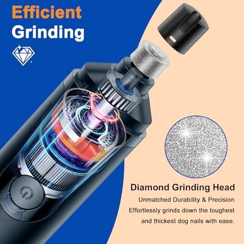 Upgraded Silent Groom Pro Nail Grinder Heusom Silent Grind Pro for Dogs Nail NEW