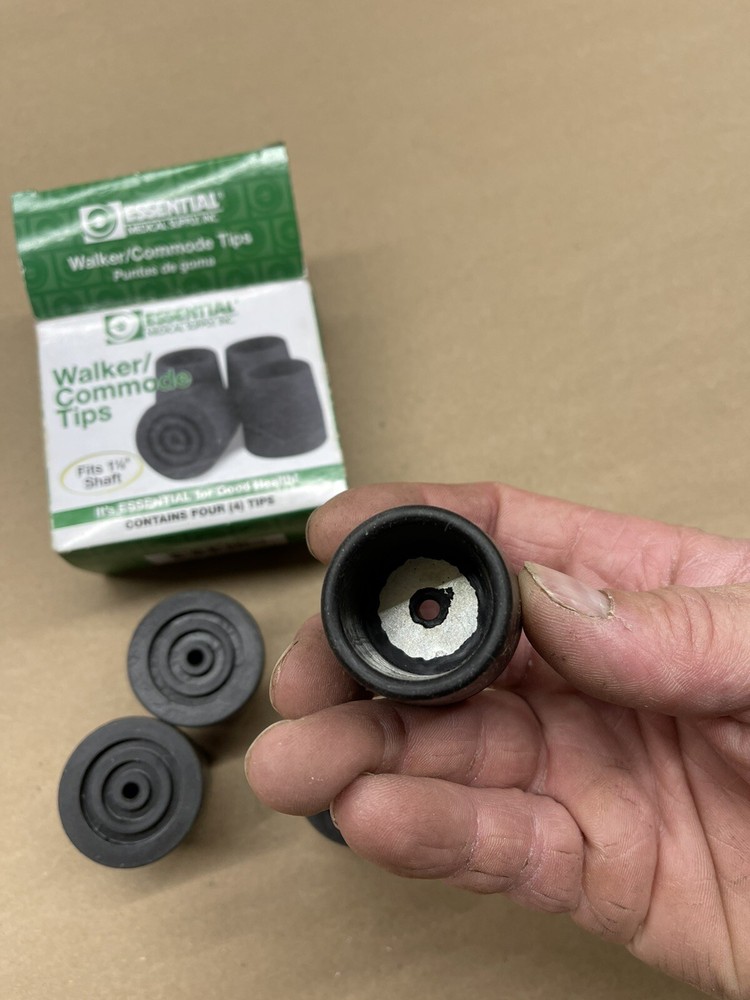 Walker/commode tips fits 1 1/8” Shaft NIB