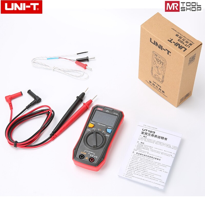 UNI-T Mini Digital multimeter AC DC Voltmeter Ohmmeter Temperature NCV Test EBTN