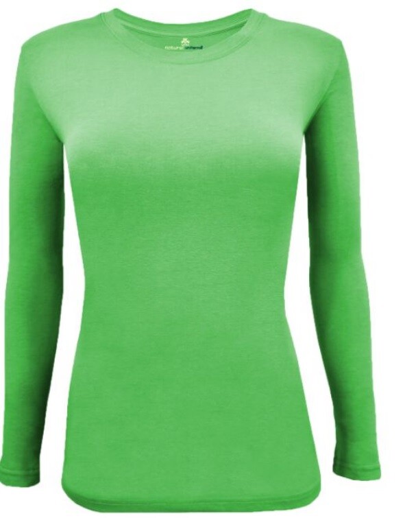 Natural Uniforms Women's Long Sleeve Under-scrub Stretch T-Shirt Scrub Top