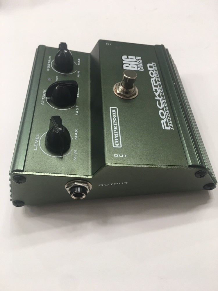 Rocktron Big Crush Compressor Sustainer Compression Guitar Effect Pedal