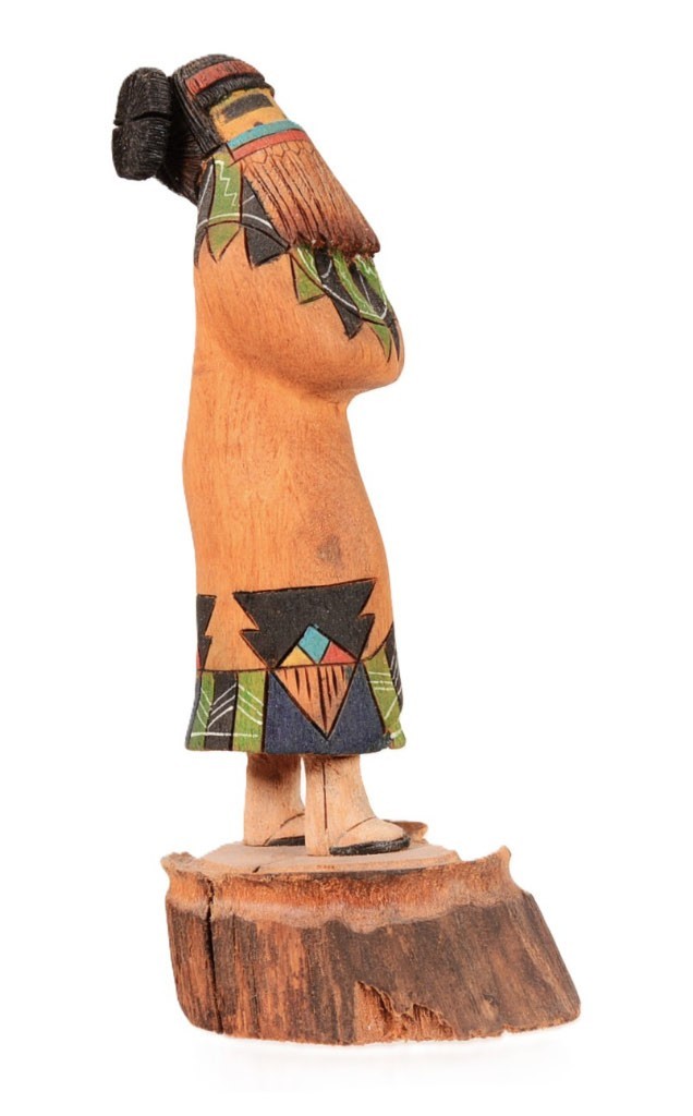 Hopi Kachina Maiden Doll By Wally Navasie Late 20th Century