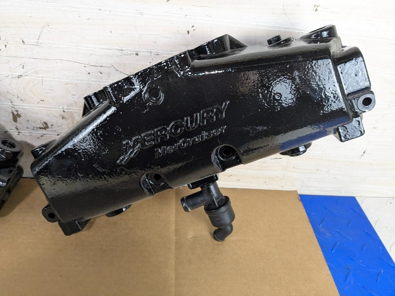 MerCruiser V8 Dry Joint Exhaust Manifolds & Risers PAIR 5.0L 5.7L 6.2L