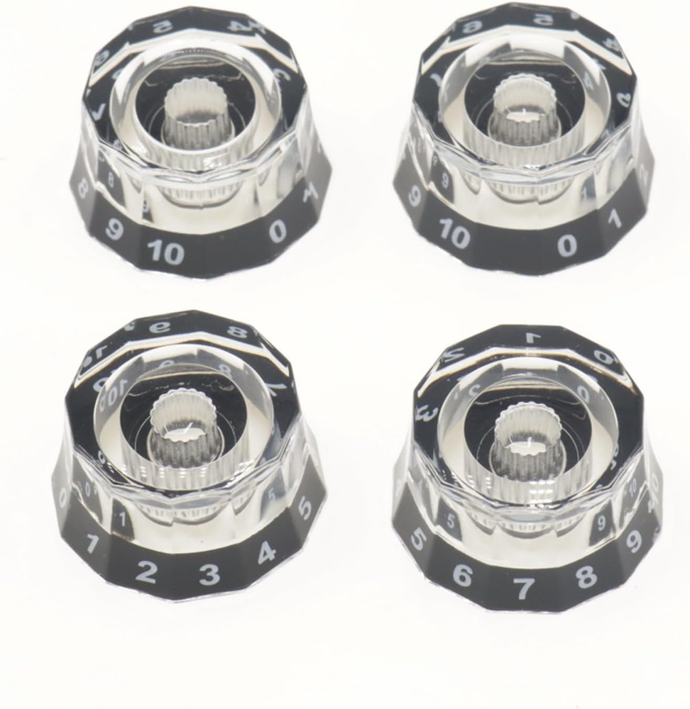 4Pcs Lampshade Style Electric Guitar Knobs, Speed Control Volume Tone Knobs for
