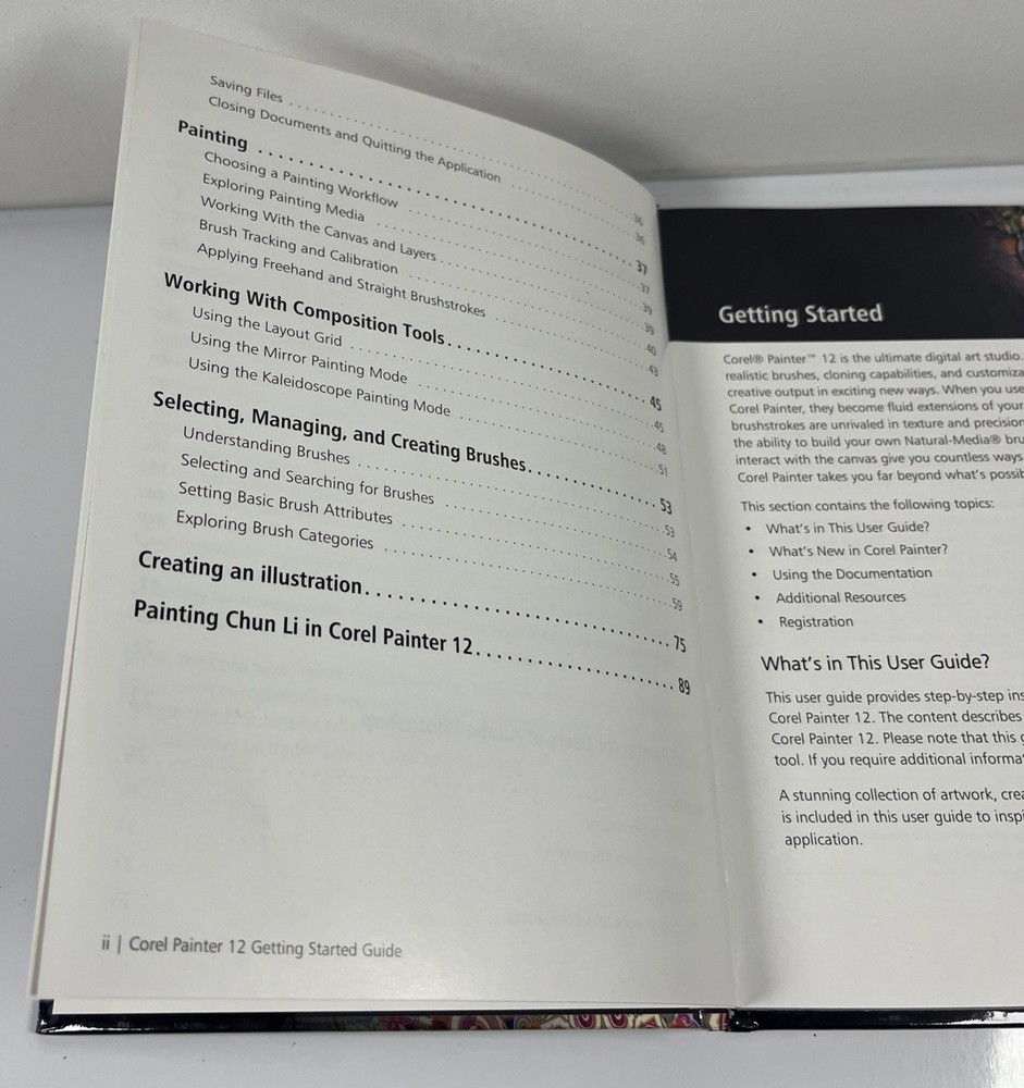 Corel Painter 12 UPGRADE Digital Art Software Windows MAC Getting Started Guide