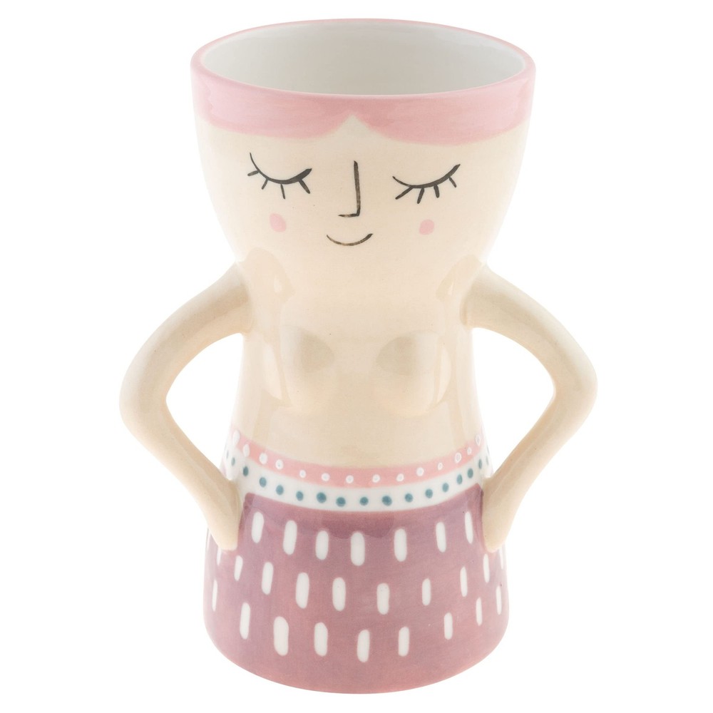 Reyna Busty Lady VASE Lilac