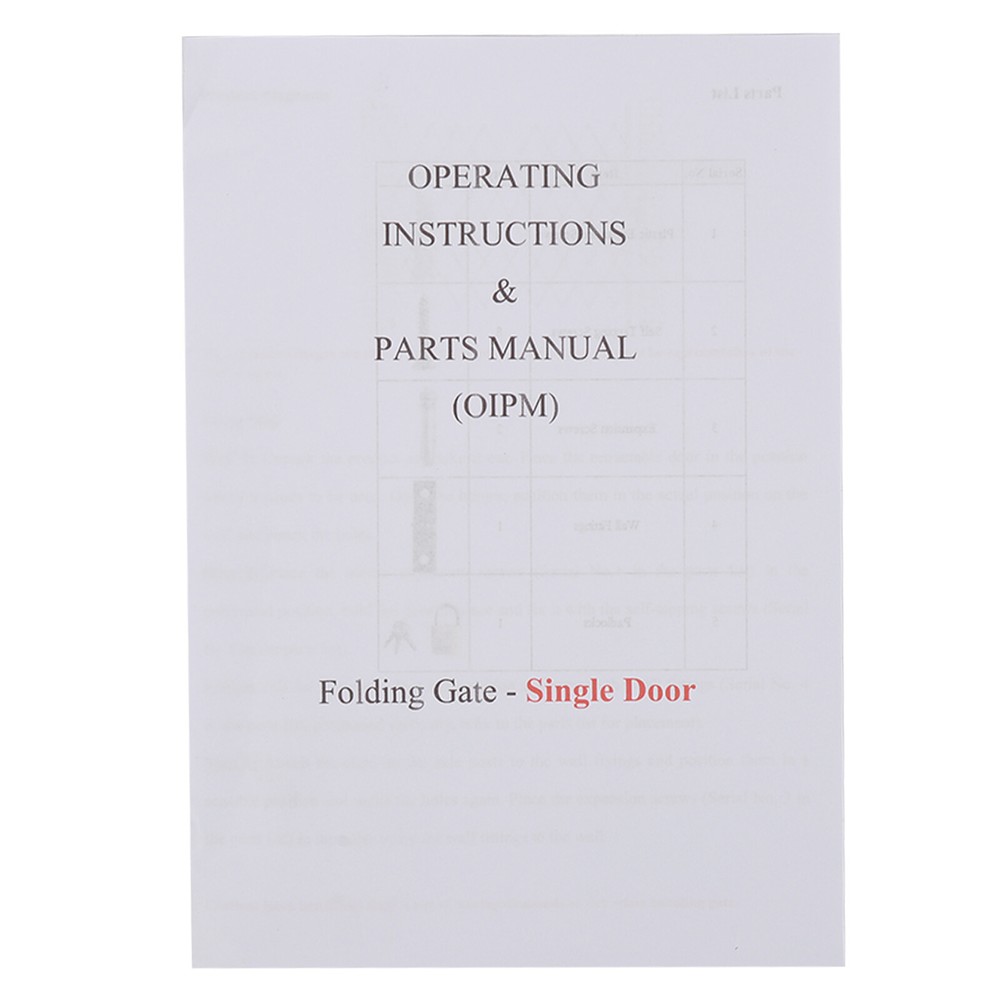 7.22ft x 7.5ft Folding Security Gate Wall Mount Single Folding Door Scissor Gate