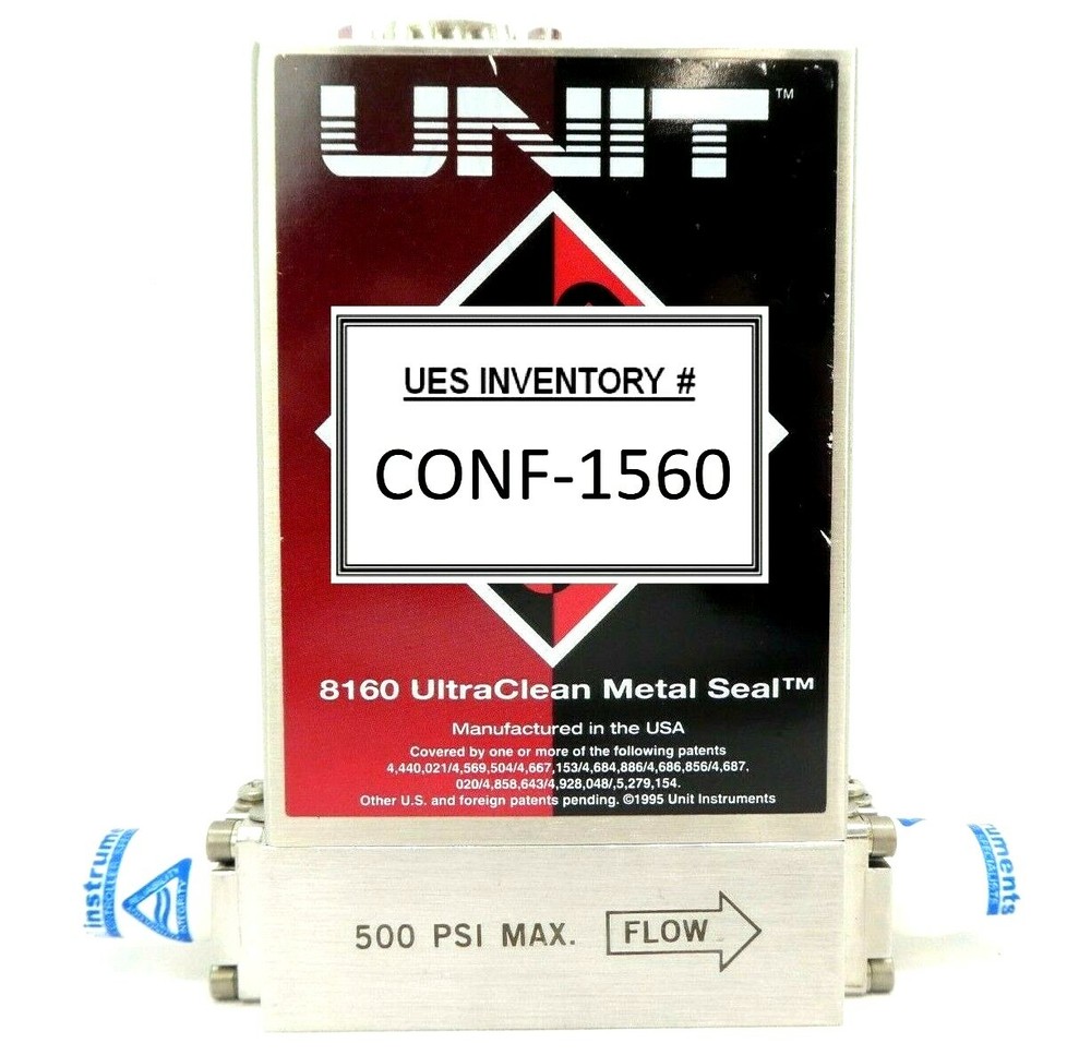 UNIT Instruments UFC-8160 Mass Flow Controller MFC 3 SLM N2 8160 Refurbished