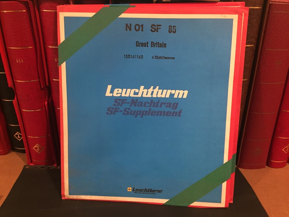 Lighthouse Supplement Stamp Pages-Great Britain-N01 SF 85-1985- 5 Page Hingeless