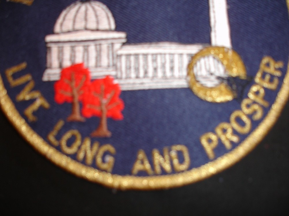 Star Trek Big Patch live long and prosper Charter Member Patch