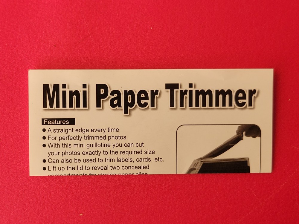 Super Trimmer Mini Paper Trimmer W/ Storage Compartments