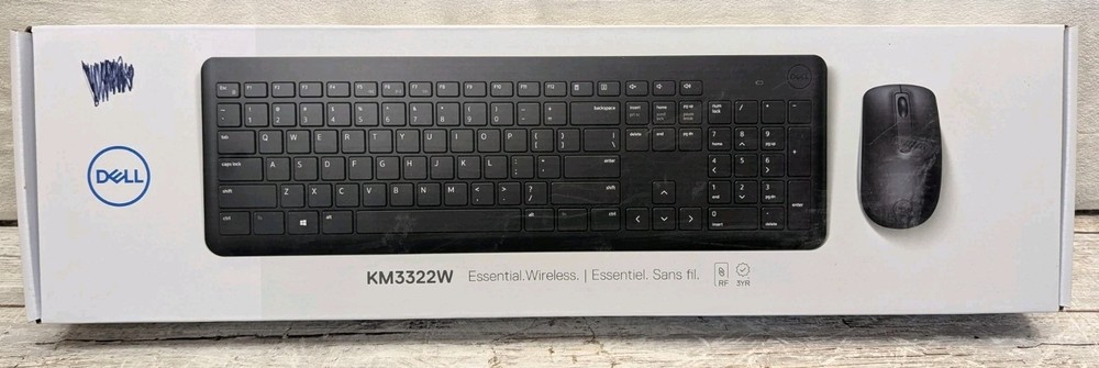 NEW Dell Wireless Keyboard and Mouse KM3322W