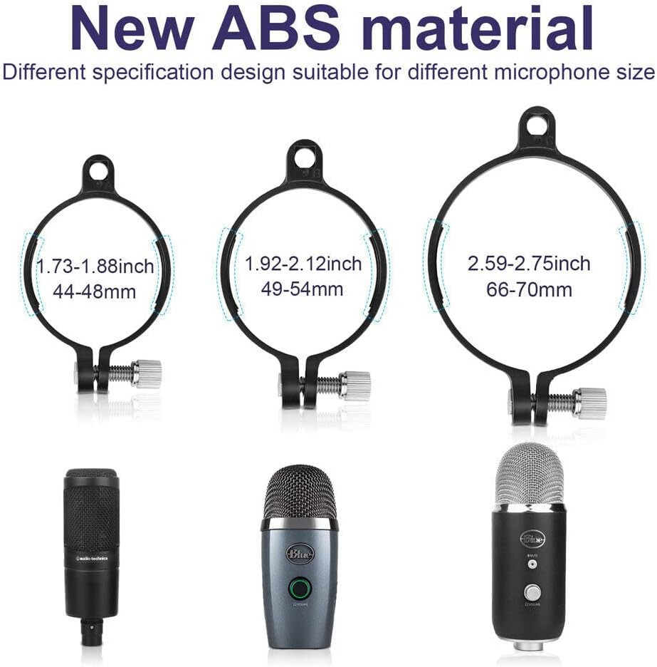 Professional Microphone Isolation Shield, Filter, Mic Sound Absorbing