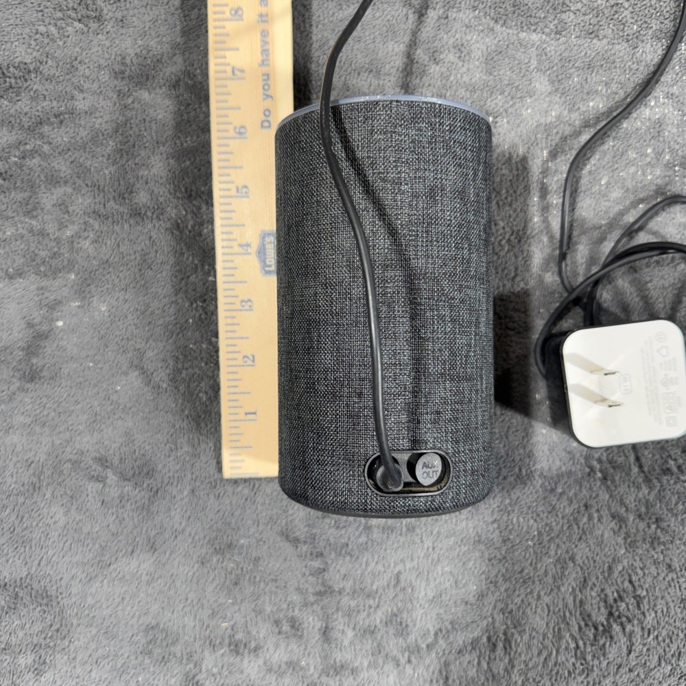 Amazon Echo (2nd Generation) Smart Assistant Charcoal Black Fabric Works Tested