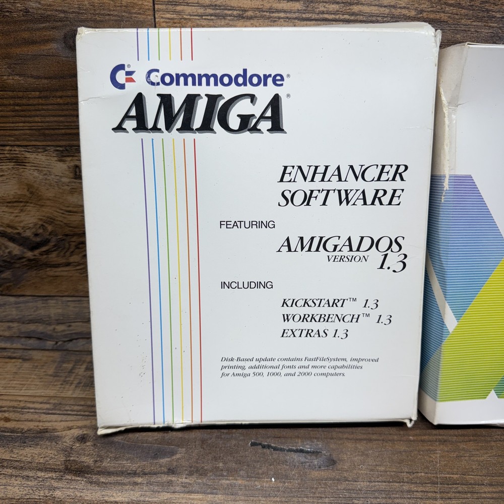 Commodore Amiga Enhancer Software Amiga DOS 1.3 Kickstart Workbench CASE ONLY