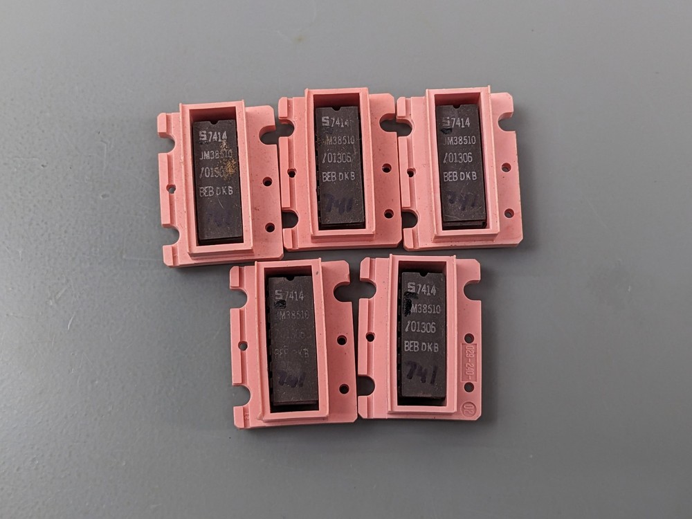 (5) Signetics JM38510/01306BEB Binary Counter ICs