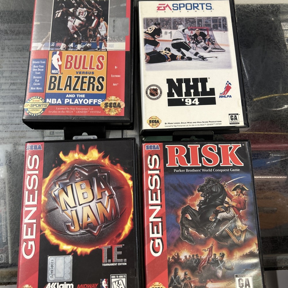 4 Sport Bundle - Sega Genesis - Authentic - Complete