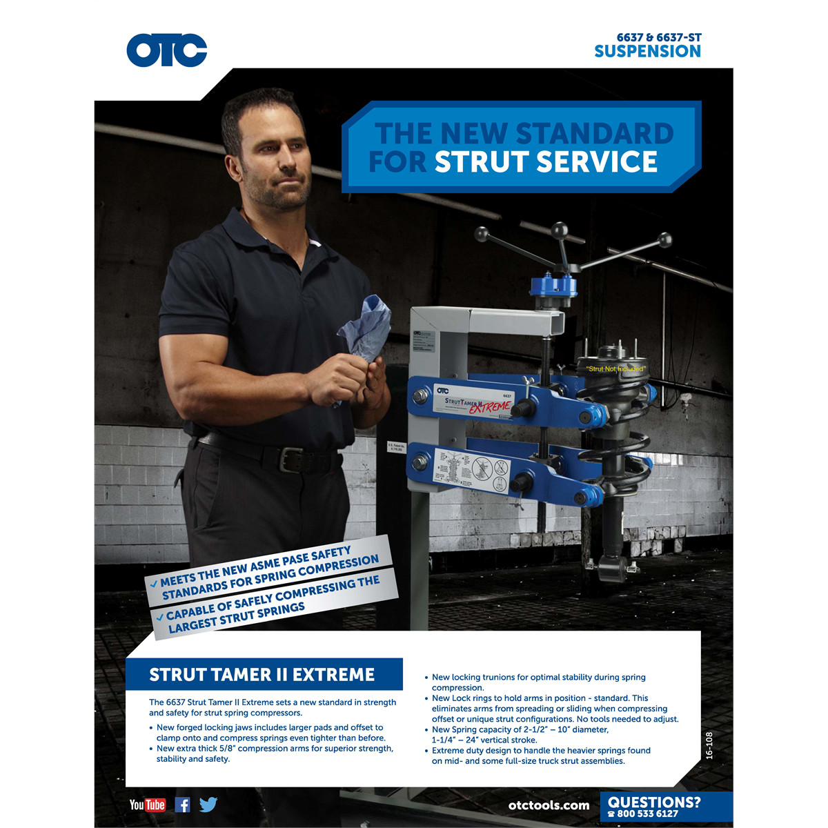 OTC Tools 6637-ST Strut Tamer II Extreme with Stand