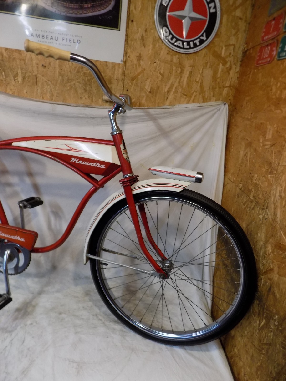 1960s HIAWATHA MENS TANK BIKE SPACELINER SEARS FLITELINER JC HIGGINS MURRAY JET!