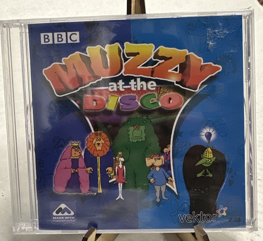 MUZZY at the DISCO Language Learning Vektor BBC CD-Rom Sealed