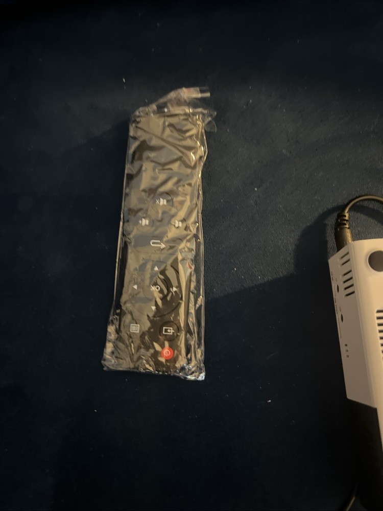 Desktop High Resolution LED Projector With Controller Tested Works Black White