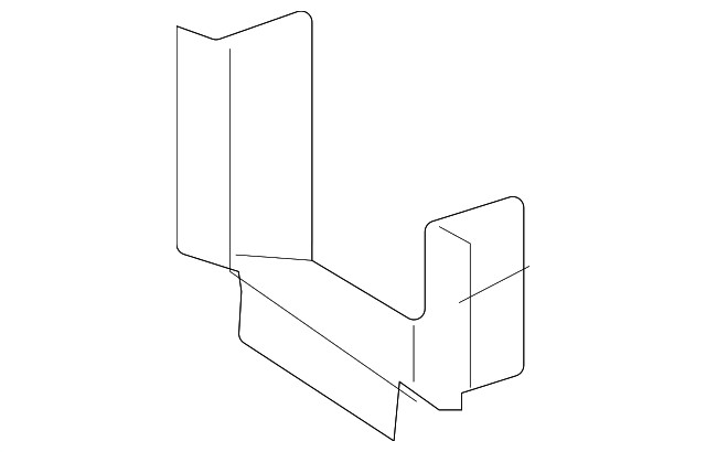 Driver Side Front Engine Compartment Inner Rail Front Reinforcement (23258727)