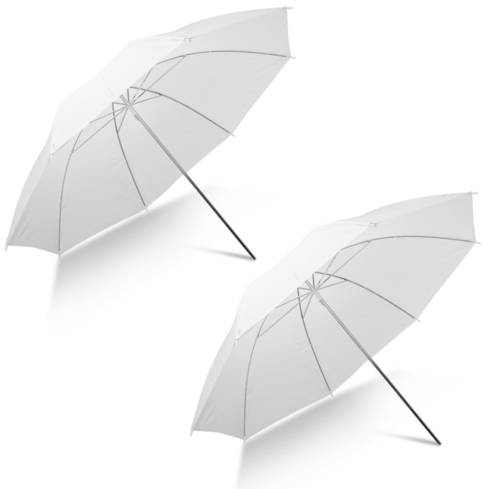 [2 Pack] Photography Umbrella Diffuser Kit,43"/110cm White Translucent Soft U...