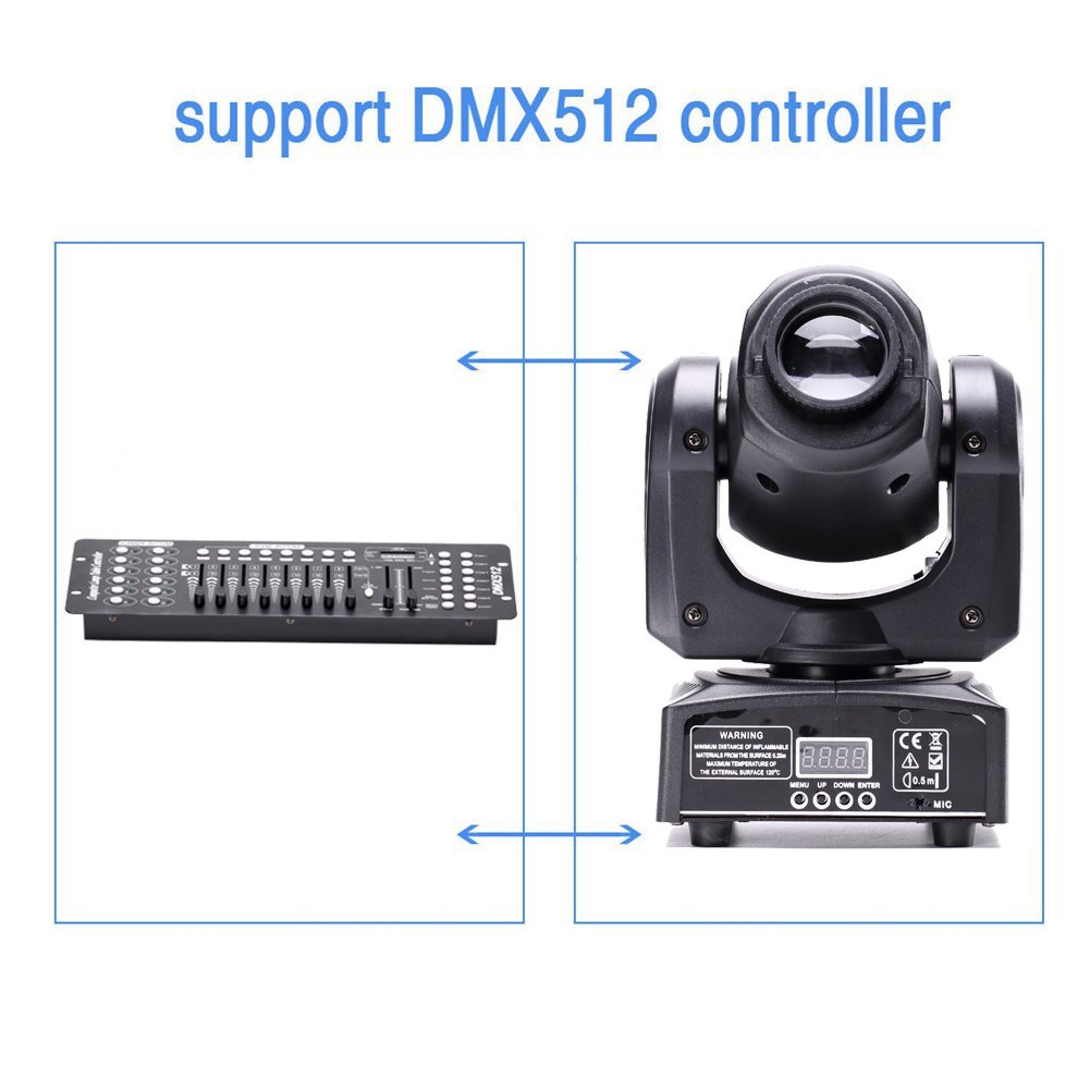 4PCS 120W LED Moving Head Stage Light RGBW Gobo Beam Spot Lighting DJ Disco DMX