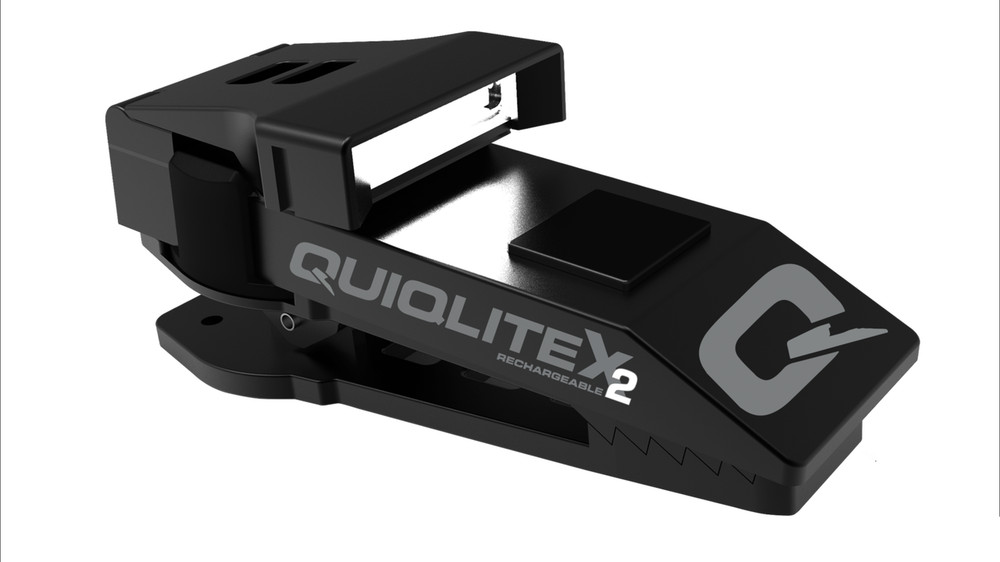 QuiqLite X2 USB Rechargeable Flashlight White & Red LED