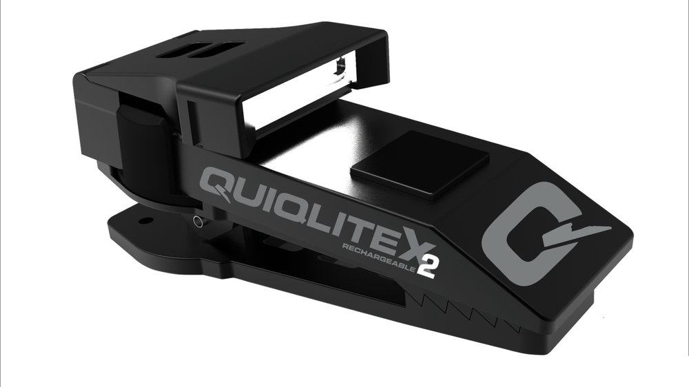 QuiqLite X2 USB Rechargeable Flashlight White & Red LED
