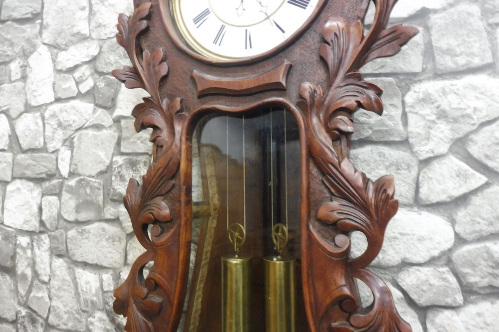 Antique German Wall Clock Black Forest Schwarzwalder Clock Regulator