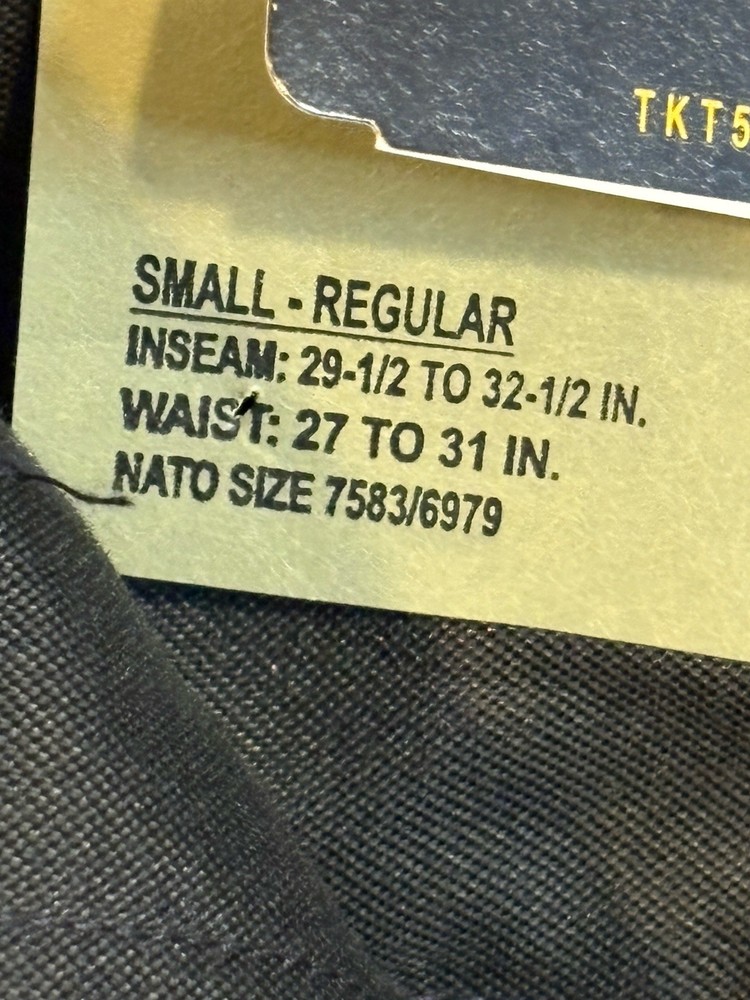 Propper BDU Trouser Button Fly 100% Cotton Ripstop Small Regular SEE DESCRIPTION