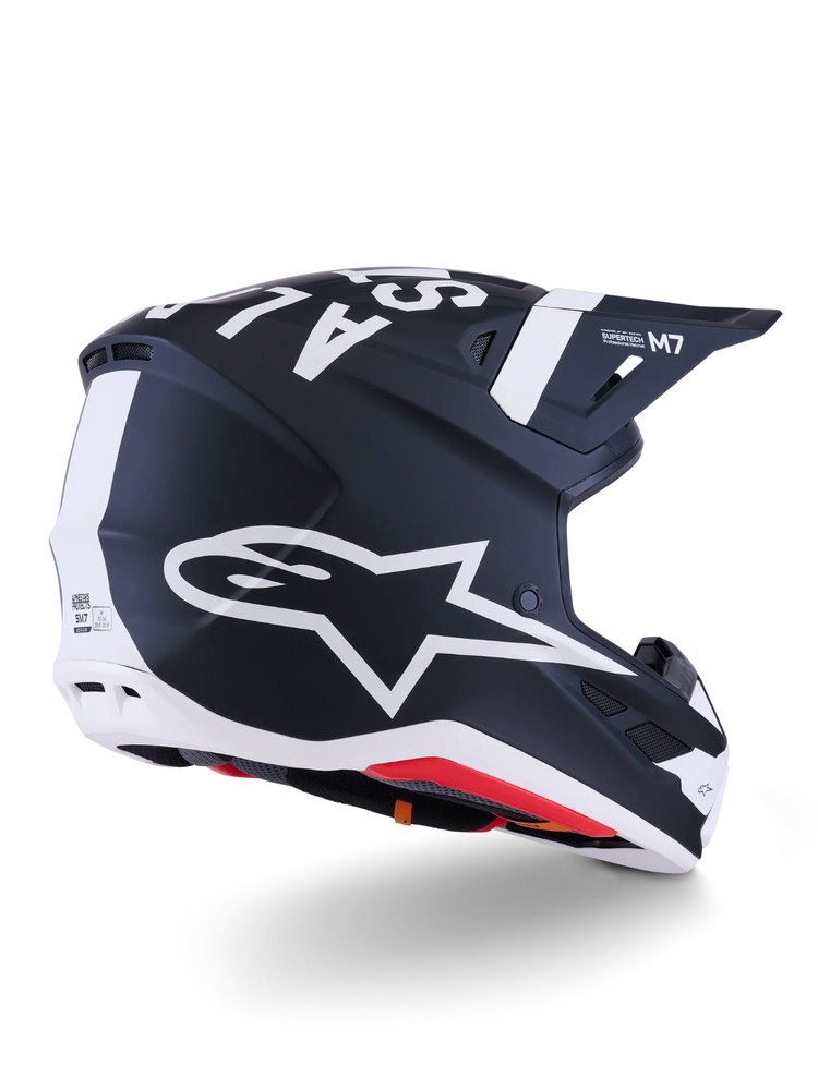 Alpinestars SM7 Dasher Helmet - Black/White Matt - Medium