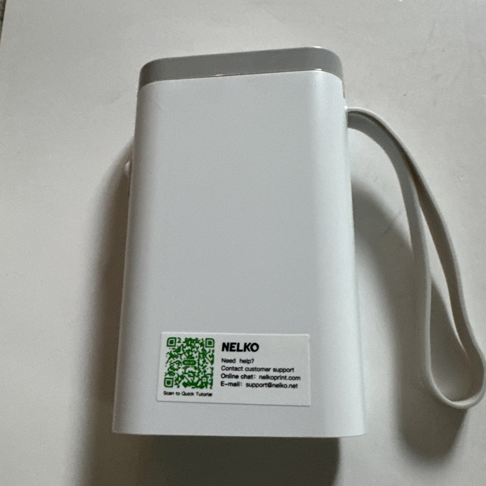 Nelko P21 Wireless Mini Label Maker Bluetooth Label Printer White