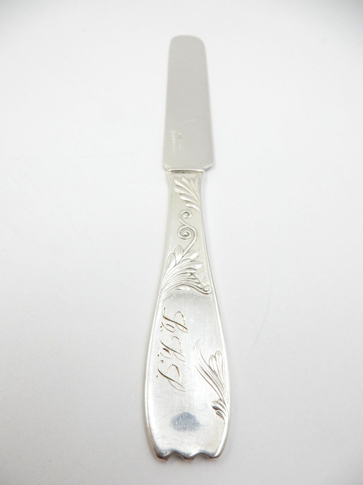 ANTIQUE 1887 GORHAM ROYAL SILVERPLATE VICTORIAN 7-1/2" BUTTER KNIFE, WITH MONO