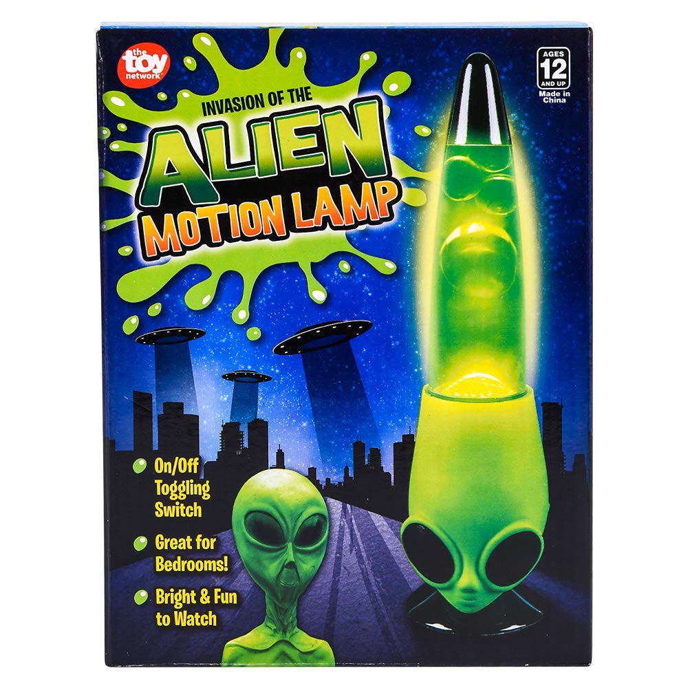 Rhode Island Novelty 13 Inch Alien Head Wax Motion Lamp