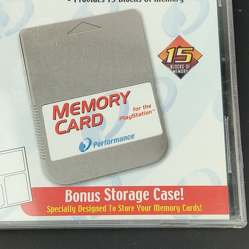 Memory Card PS1 with Storage Case New Sealed